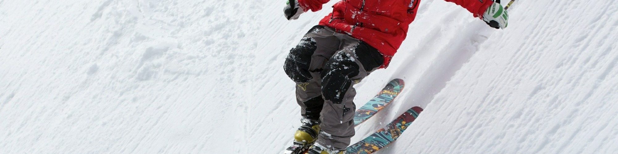 Skieur et genou